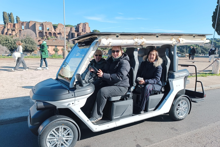 Rome: Private Golf Cart Tour with Driver 2,5 h - Private Panoramic Golf Cart Tour - 2 people