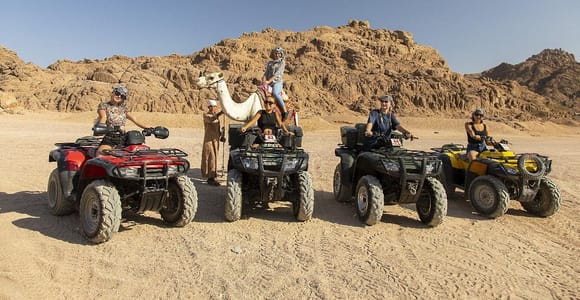 Sharm El Sheikh: Quad Biking & Camel Ride with Pickup