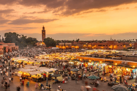 Marrakech Medina Night Tour with Rooftop Dinner