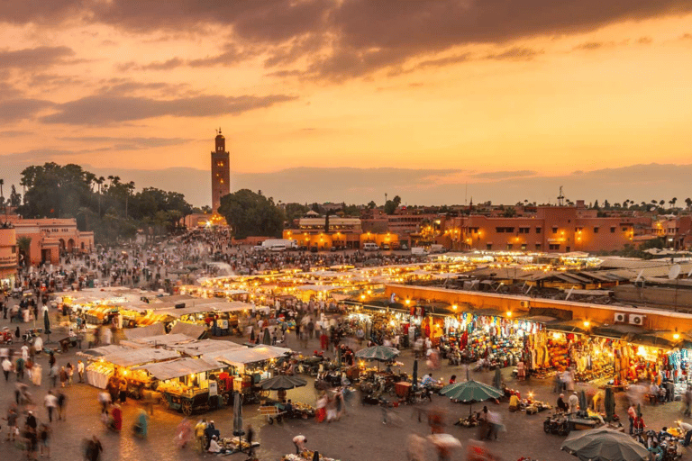 Marrakech Medina Night Tour with Rooftop Dinner