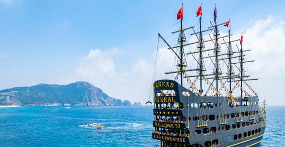 Von Side und Alanya: Legenden und Piraten Yacht Tour
