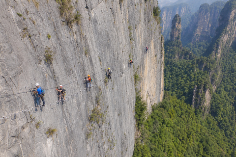 Zhangjiajie: Qixing Mountain Tickets & Adventure Options Cliff Hammock Via Ferrata Route