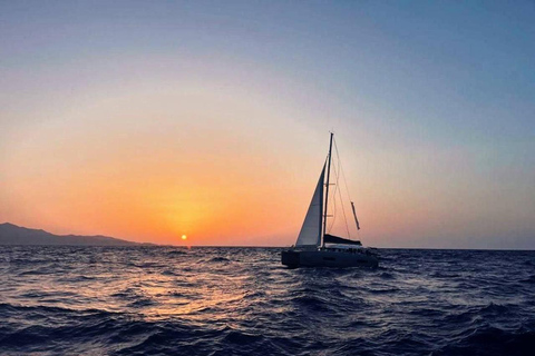 Kissamos: Private Sunset Catamaran Cruise with Snacks