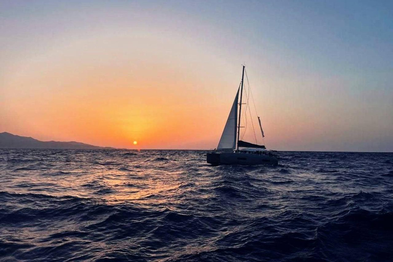 Kissamos: Private Sunset Catamaran Cruise with Snacks