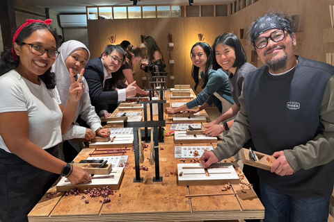 Kyoto: Chopstick Making Workshop at HASHI LAB Near Kyoto Station：Chopstick Making for Families & Couples