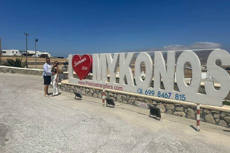Visite de 4 heures à Mykonos en espagnol4 heures de visite de Mykonos en anglais
