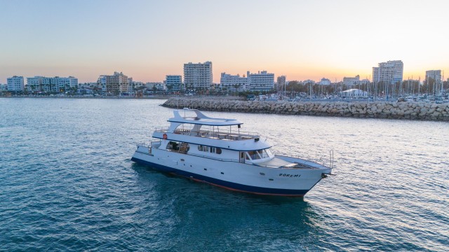 Visit Larnaca Sunset Cruise with a Glass of Wine in Larnaca