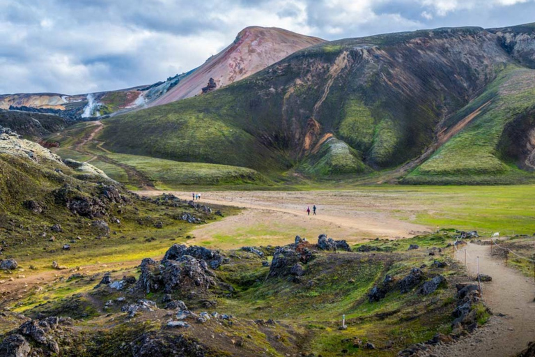 De Reykjavik: randonnée à Landmannalaugar et visite des sources chaudes