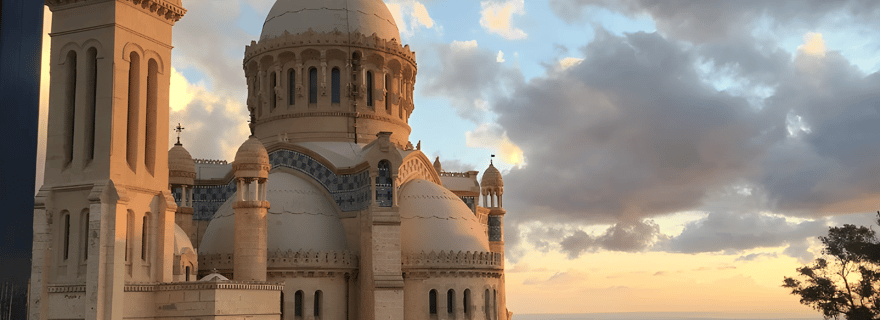Alger : Notre-Dame Afrique, jardin du Hamma, musée de l'Armée&déjeuner