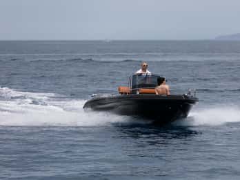 Santorini: License free Luxury boat and snorkeling included