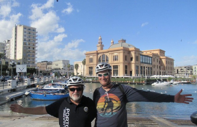 Visit e-Bike tour to discover Bari the seafront and the old town in Bari, Puglia, Italy