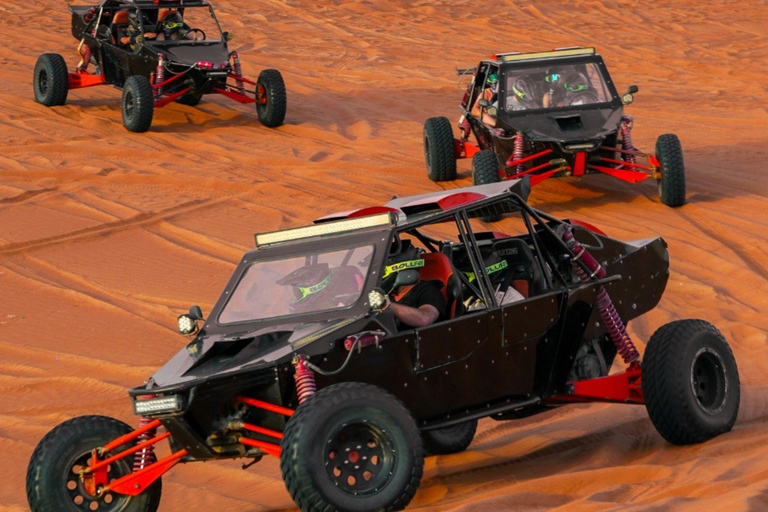 From Dubai: Zerzura Buggy Experience + Dinner in the dunes 4 Seater Desert Fox Buggy | Private dinner for 4 guests