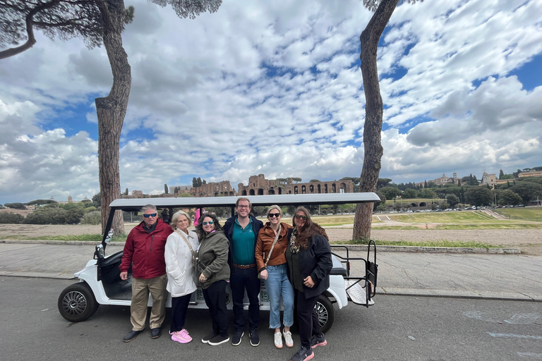 Rome: 4 hours Electric Golf Cart Tour with Custom Itinerary Rome 4 hours Golf cart Personalised tour with Private Pickup