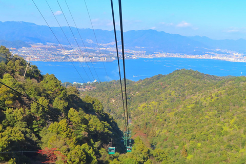 Depuis Hiroshima : Excursion d&#039;une journée sur l&#039;île de Miyajima avec balade en téléphérique