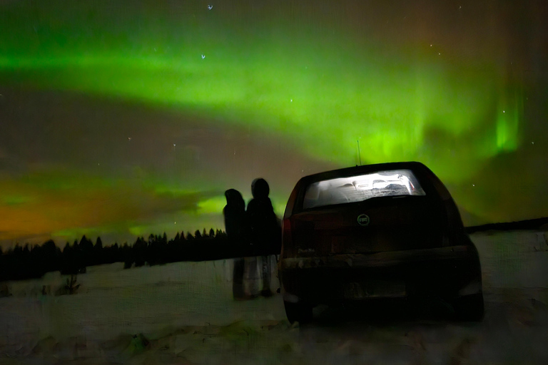 روفانييمي: مطاردة الشفق القطبي الشمالي مع خدمة التوصيل من الفندق