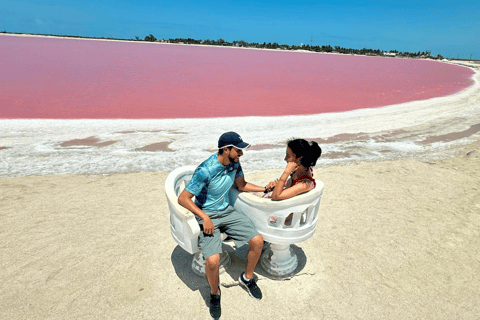 From Merida: Las Coloradas, Rio Lagartos & Beach Tour Desde Mérida: Tour Las Coloradas, Rio Lagartos y Playa