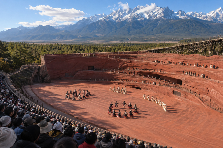 Lijiang: Impression Lijiang Show & Snow Mountain Admission Ordinary Seating + Snow Mountain Admission