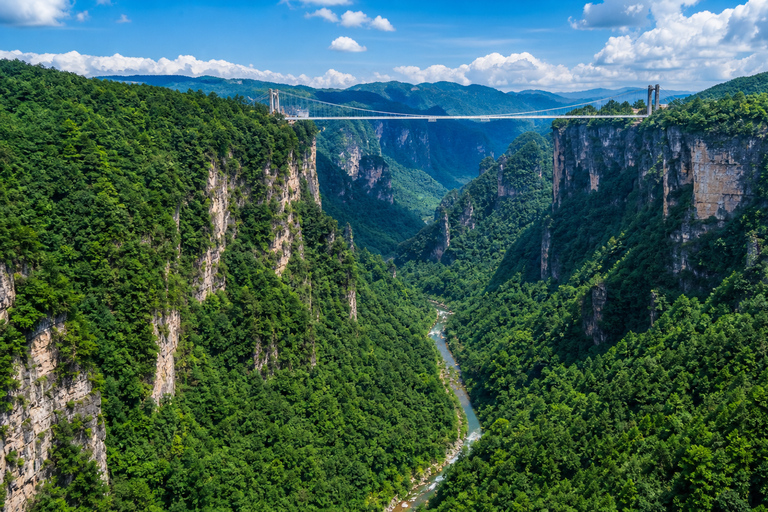 Zhangjiajie: Grand Canyon & Glass Bridge E-Ticket Options English Guide Service Only