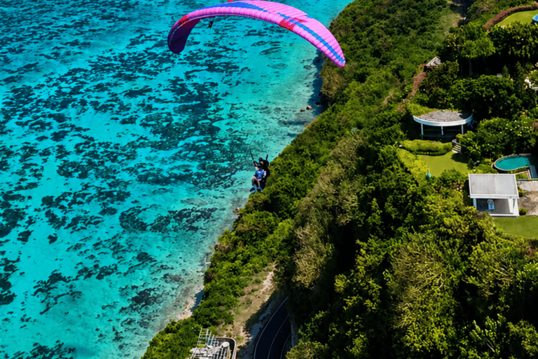 Bali Paragliding Experience at Pandawa Beach With Instructor Paragliding Hotel Transfer Without Ticket