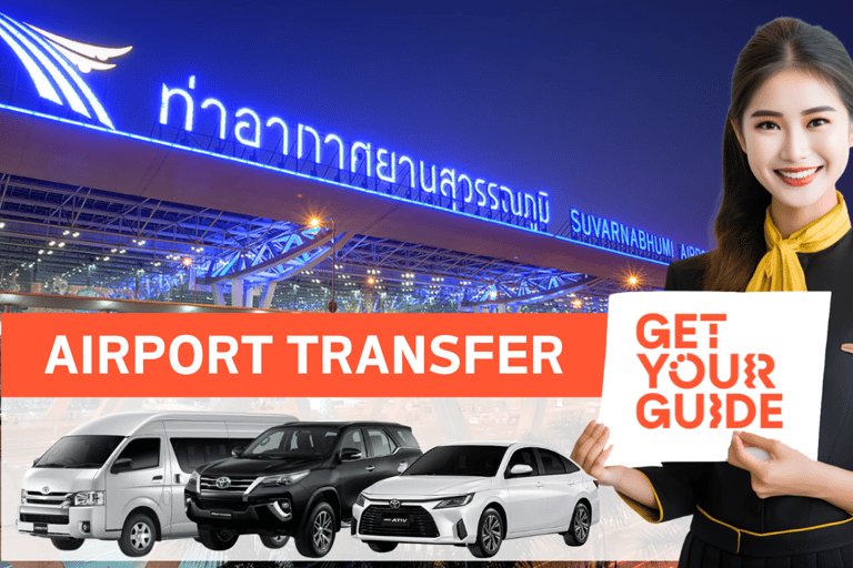 Pattaya: Traslado privado de/para o aeroporto de SuvarnabhumiTraslado de partida - Pattaya para o aeroporto de Suvarnabhumi