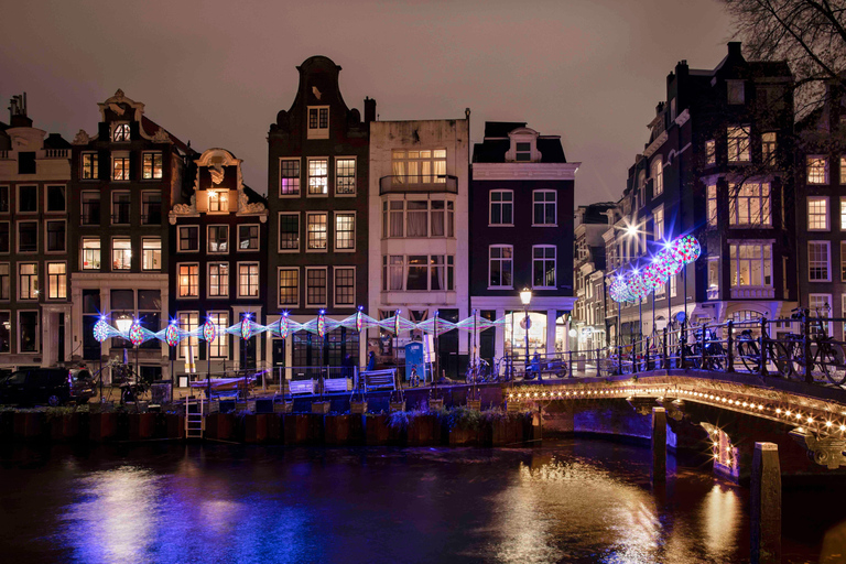 Amsterdam: Light Festival Cruise with Unlimited Drinks Cruise in English