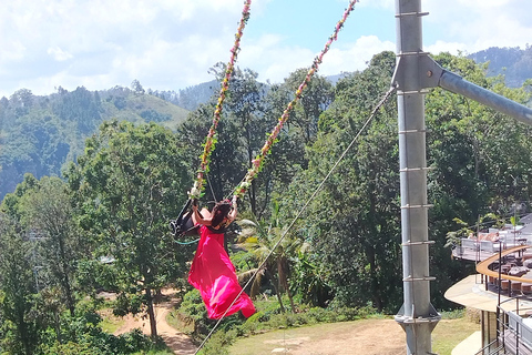 From South Coast: Ella Day Tour with Waterfalls & Monastery