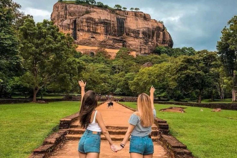 Sigiriya Rock, Dambulla Cave & Cart Rides One Day Trip Private Tour from Kalutara/Galle/Bentota/Hikkaduwa/Ahungalla