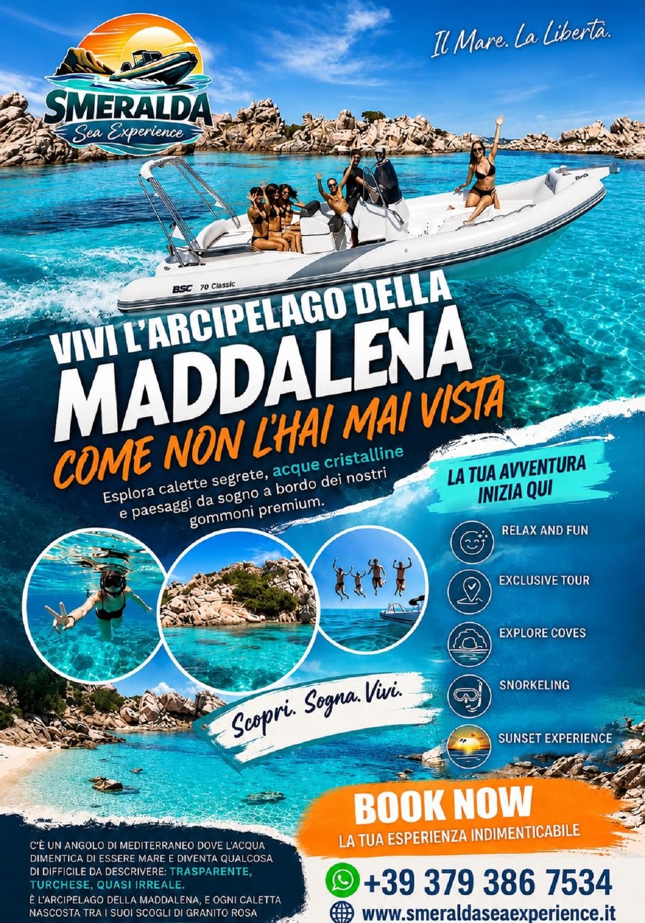 Archipel della Maddalena: Schlauchboot-Tour zwischen Buchten und kristallklarem Wasser