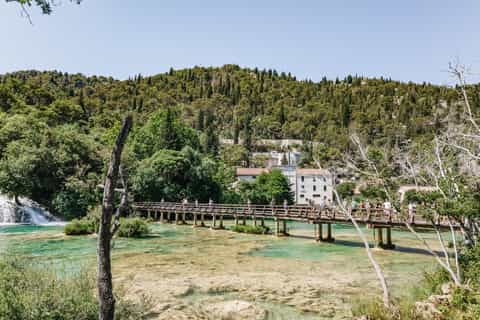 Split: Krka National Park Trip with Boat Cruise and Swimming