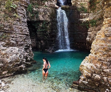 From Vlore:Brataj Bridge, Nivica Canyon & Peshtura Waterfall