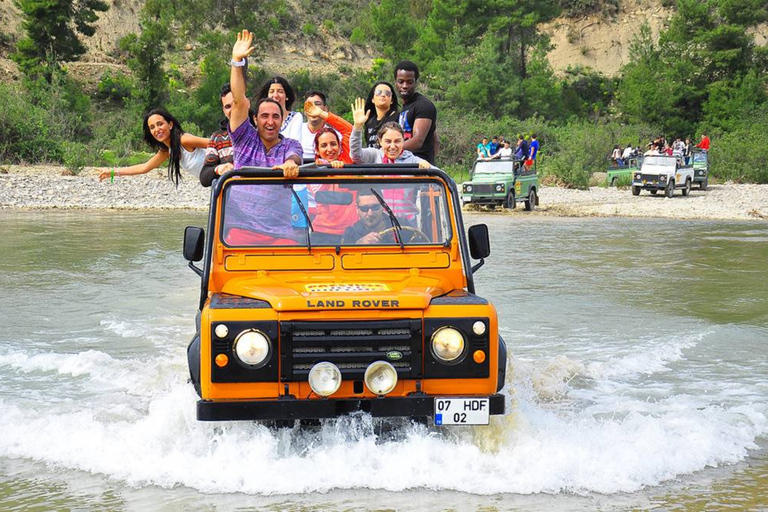 From Antalya: Rafting, Quad, Buggy, Jeep Safari & Zipline Combo II – Rafting + 1: Zipline, Buggy, ATV, Jeep Safari