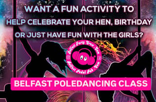 Belfast: Poledance-Kurs im Stadtzentrum (Junggesellinnenabschied)