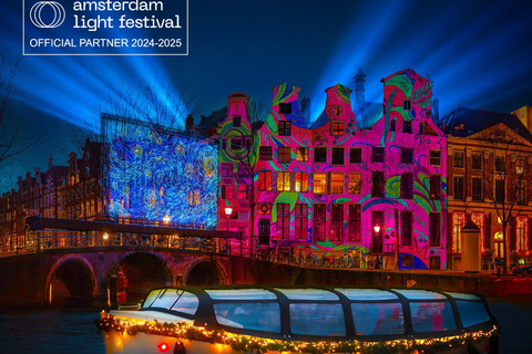 Amsterdam: Light Festival Boat with Unlimited Drinks Light Festival Cruise with Unlimited Drinks & Glühwein (CS2)