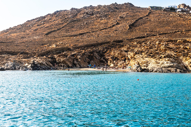 Mykonos: Prywatna wycieczka katamaranem o poranku lub o zachodzie słońca