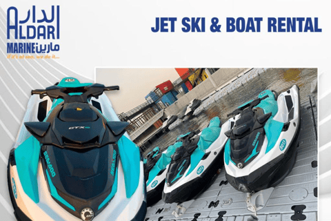 Doha, Qatar. old doha port &quot;Jetski and jet boat rentals&quot;.