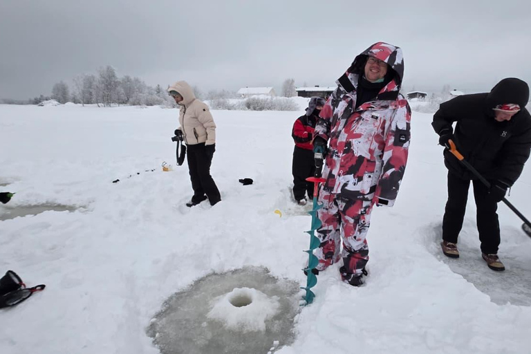 Levi: Ice Fishing Experience with Bonfire and Lunch