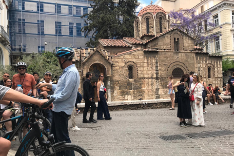 Athene: sightseeing en eten Tour op een elektrische fietsAthene: bezienswaardigheden en eten Tour op een elektrische fiets in het Engels