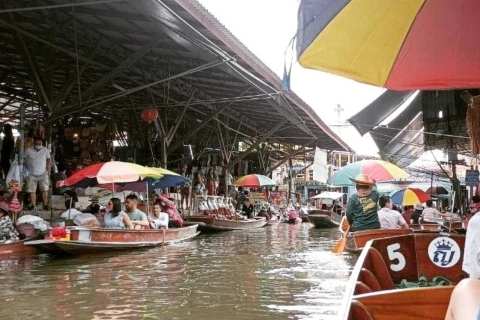 UNESCO: Amphawa Floating Market & Train Market Wycieczka prywatnaMaeklong+Damnoen Saduak+Amphawa Wycieczka prywatna (frankofonia)