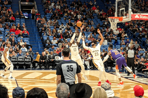 New Orleans: New Orleans Pelicans Basketball Game Ticket Floor