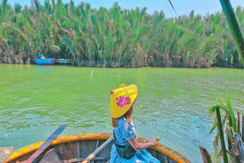 Coconut Jungle &amp; Basket Boat &amp; Hoi An City &amp; Release LanternTour particular, traslado de carro particular e guia de turismo particular