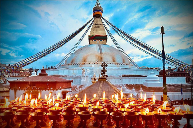 Bhaktapur en Boudhanath Stupa