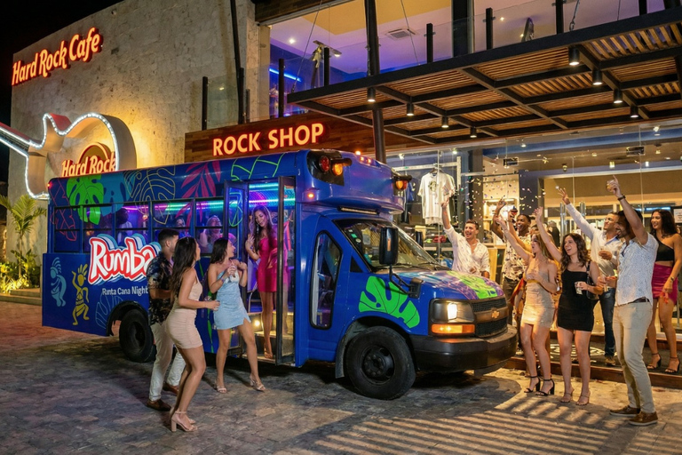 Punta Cana: Party Bus Night Tour with Drinks & Stops