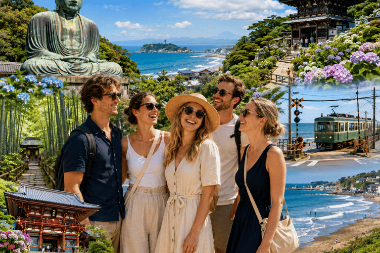 From Tokyo: Kamakura Private Day Trip with 3 Route Options Classic Kamakura & Hidden Gems Route