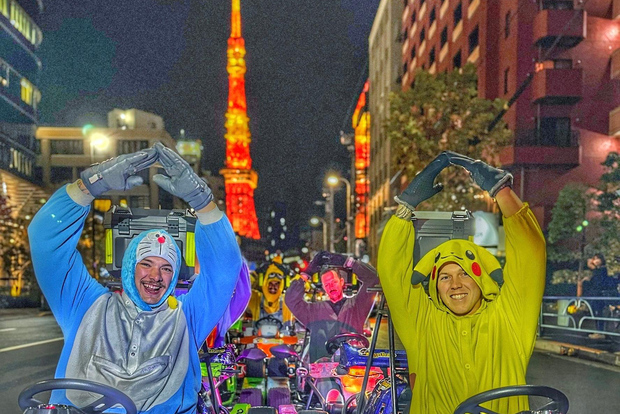 Recorrido en kart desde la Torre de Tokio, el cruce de Shibuya y Harajuku