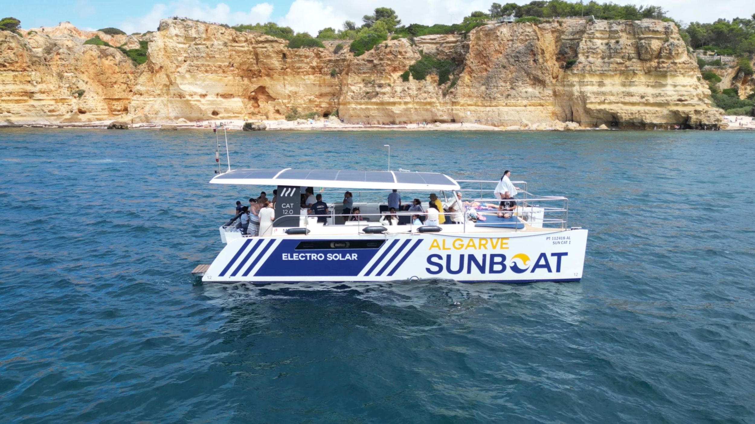 Portimão: Benagil Höhlen & Goldene Küste Eco Katamaran Tour