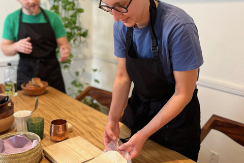 Mexico City: Salsa and Tortilla-Making Class with Drinks Rooftop artist's studio class