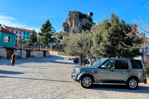 Tagestour zur Burg Petrela und Zip Line Albanien Abenteuer