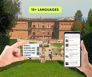 Florencia: Ticket de entrada y eBook del Palacio Pitti y los Jardines de Boboli