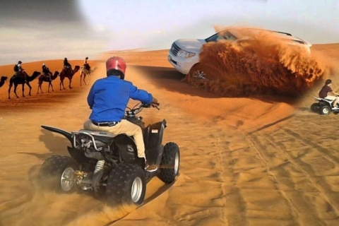 Katar-Doha quad, pustynne safari, przejażdżka na wielbłądzie, deska sandboardowaKatar ATV Quad Bike, pustynne safari, przejażdżka na wielbłądzie i deska z piaskiem