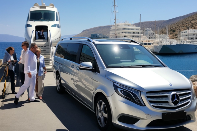 Santorini: Recogida en puerto a hoteles y aeropuerto